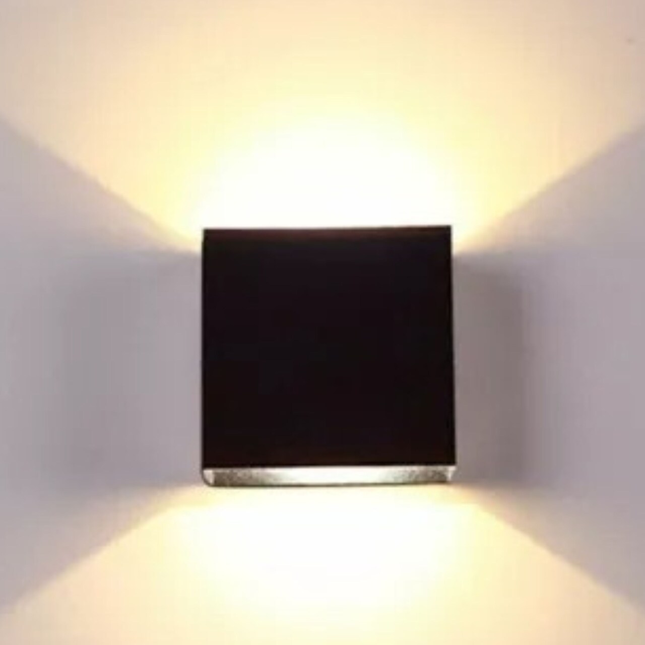Black COB LED Wall Light Up Down Cube Sconce Lighting Lamp 6W